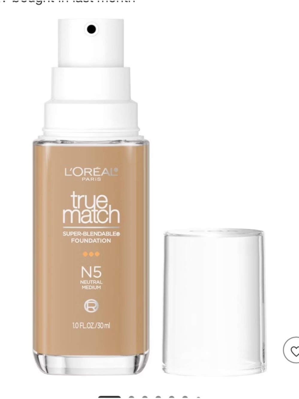 L'Oreal True Match Foundation N5 Neutral Medium - Beige